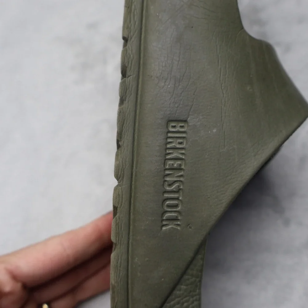 Birkenstock‎ Unisex M9 W11 Sandals Green Arizona EVA Synthetic Double Strap EU42